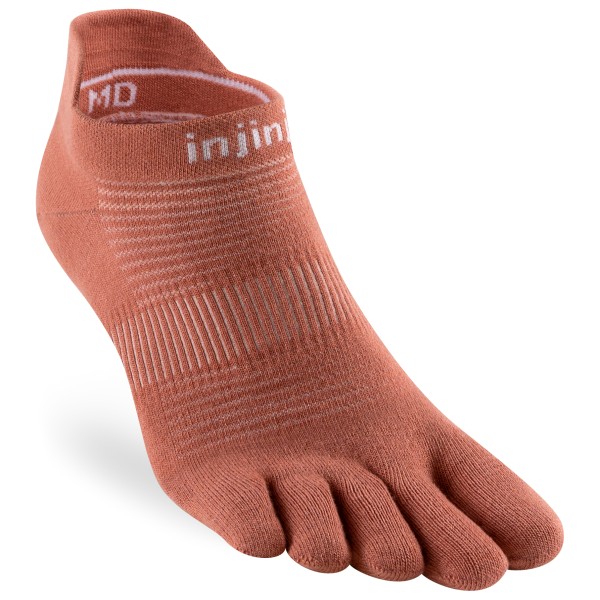 Injinji - Run Lightweight No-Show - Laufsocken Gr XL braun von Injinji