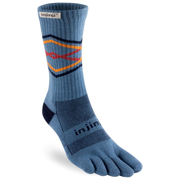 Injinji - Trail Midweight Crew - Wandersocken Gr M blau von Injinji