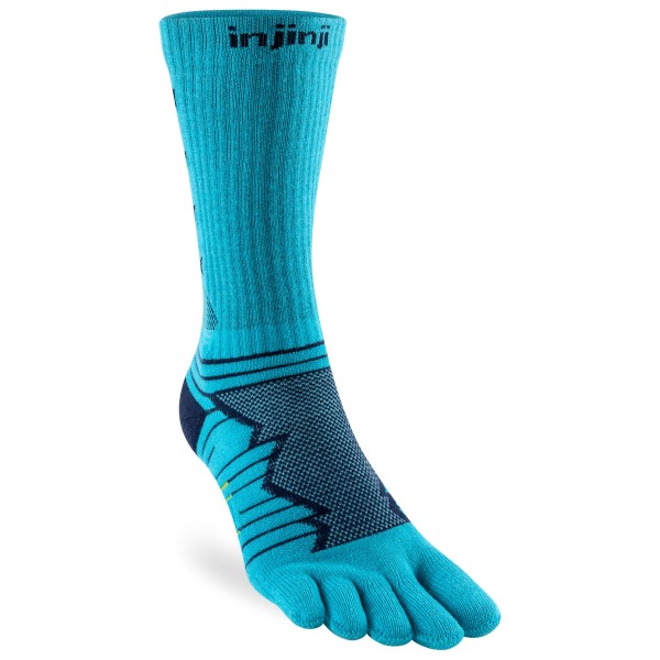 Injinji - Ultra Run Crew - Laufsocken Gr M türkis/blau von Injinji