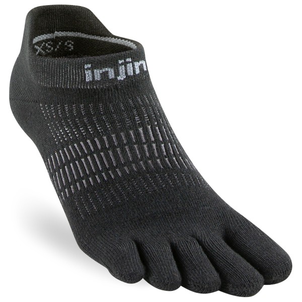 Injinji - Women's Run Lightweight No-Show - Laufsocken Gr M/L schwarz von Injinji