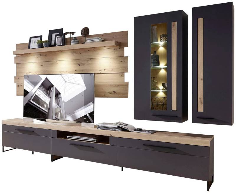 Innostyle Wohnwand »Loft Two, TOPSELLER!«, (5 St., TV-Wand), inkl. LED-Beleuchtung von Innostyle