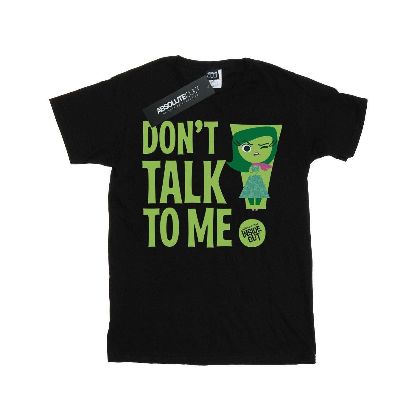 Don't Talk To Me Tshirt Mädchen Schwarz 116 von Inside Out