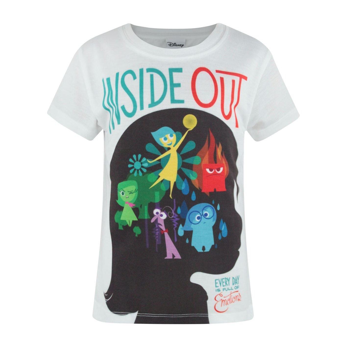 Offizielles Sublimation Charakter Tshirt Mädchen Weiss 116 von Inside Out