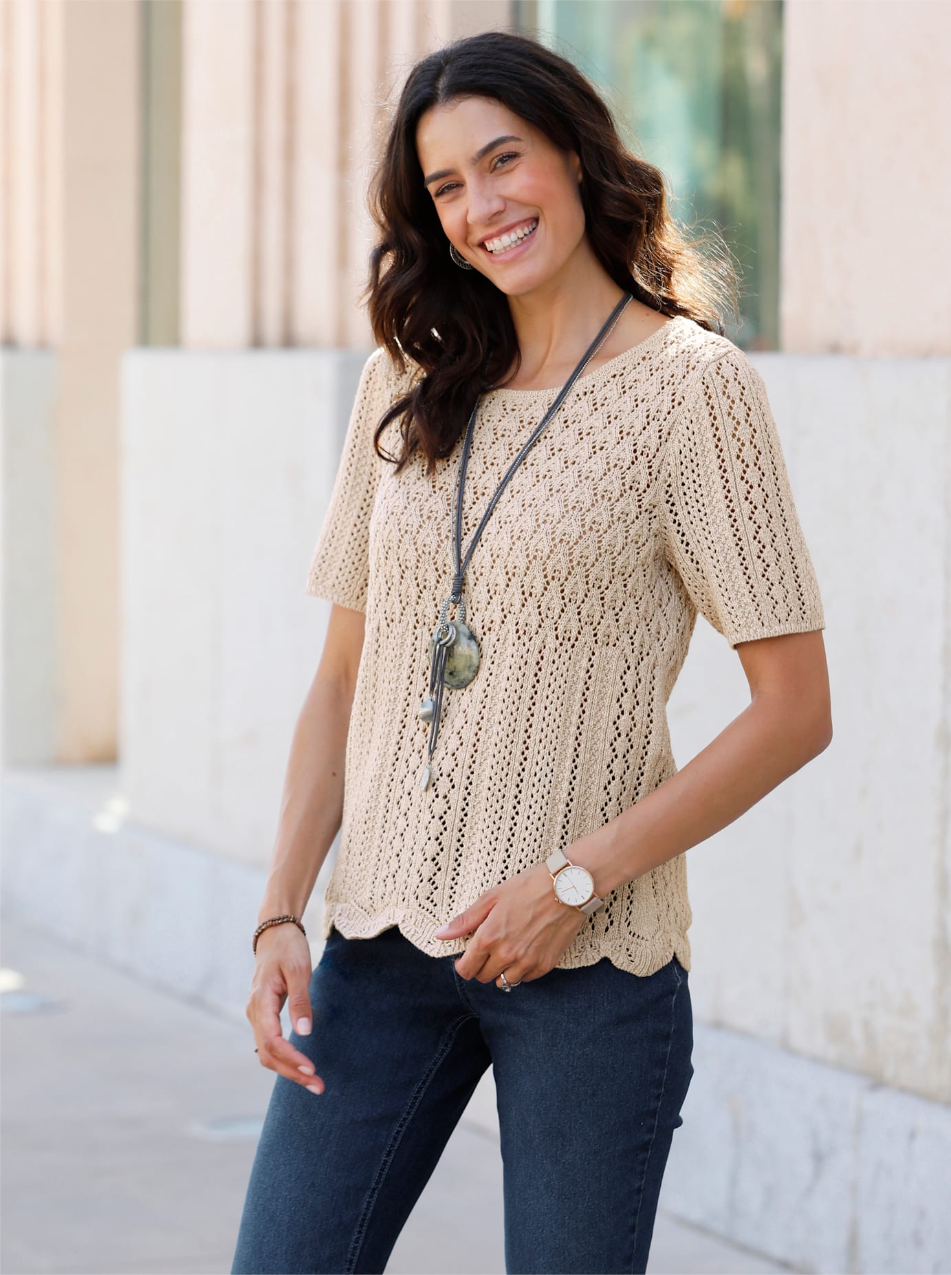 Inspirationen Ajourpullover »Ajour-Pullover« Inspirationen Ajourpullover »Ajour-Pullover« von Inspirationen