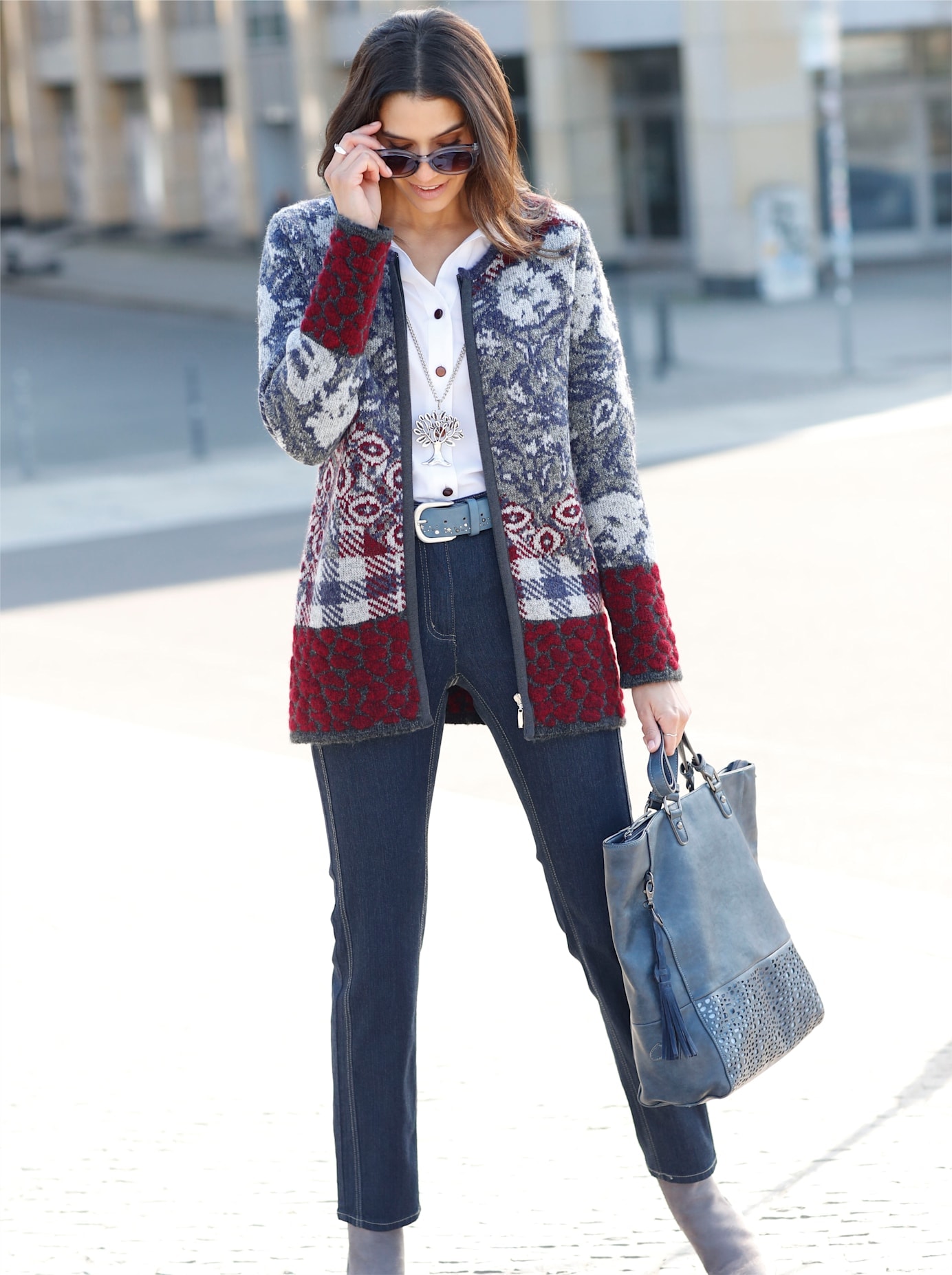 Inspirationen Jacquardstrickjacke Inspirationen Jacquardstrickjacke von Inspirationen