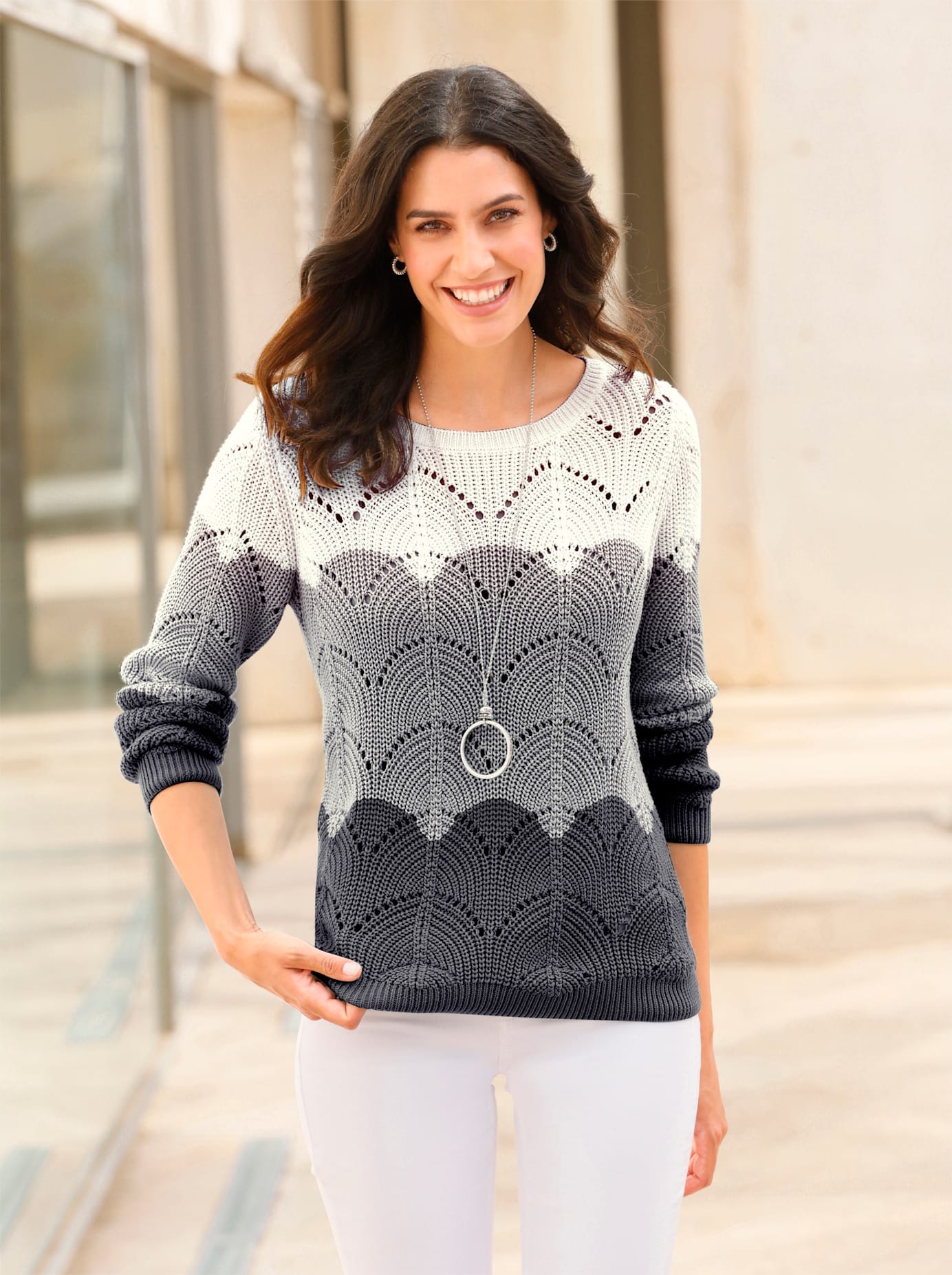Inspirationen Strickpullover »Pullover« Inspirationen Strickpullover »Pullover« von Inspirationen