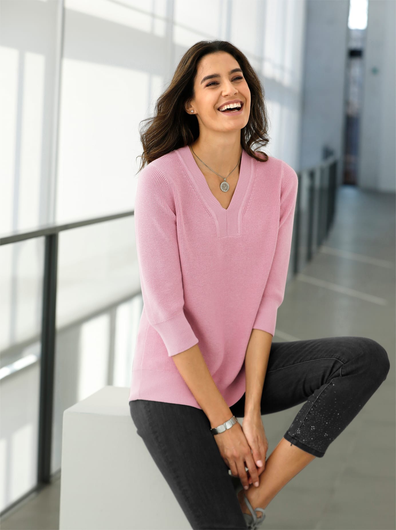 Inspirationen Strickpullover »Pullover« Inspirationen Strickpullover »Pullover« von Inspirationen