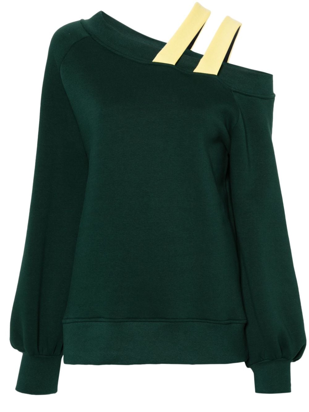 Ioana Ciolacu Sonia off-shoulder sweatshirt - Green von Ioana Ciolacu