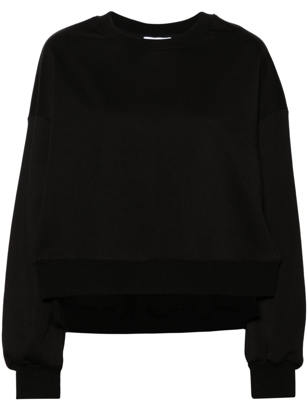 Ioana Ciolacu Slit cotton-blend sweatshirt - Black von Ioana Ciolacu