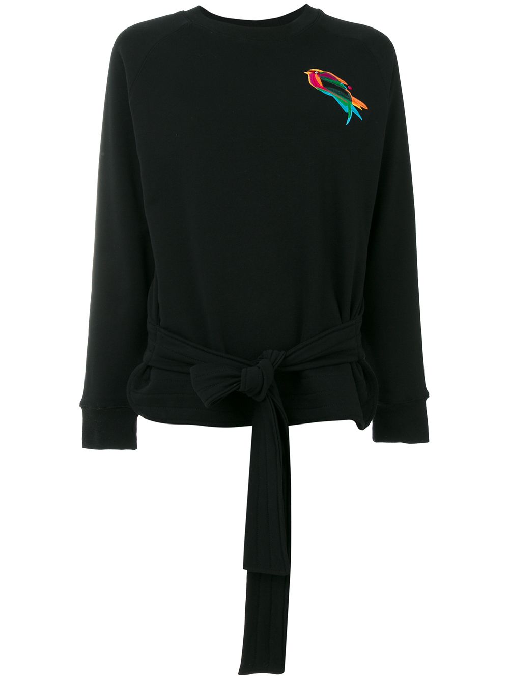 Ioana Ciolacu embroidered bird sweatshirt - Black von Ioana Ciolacu