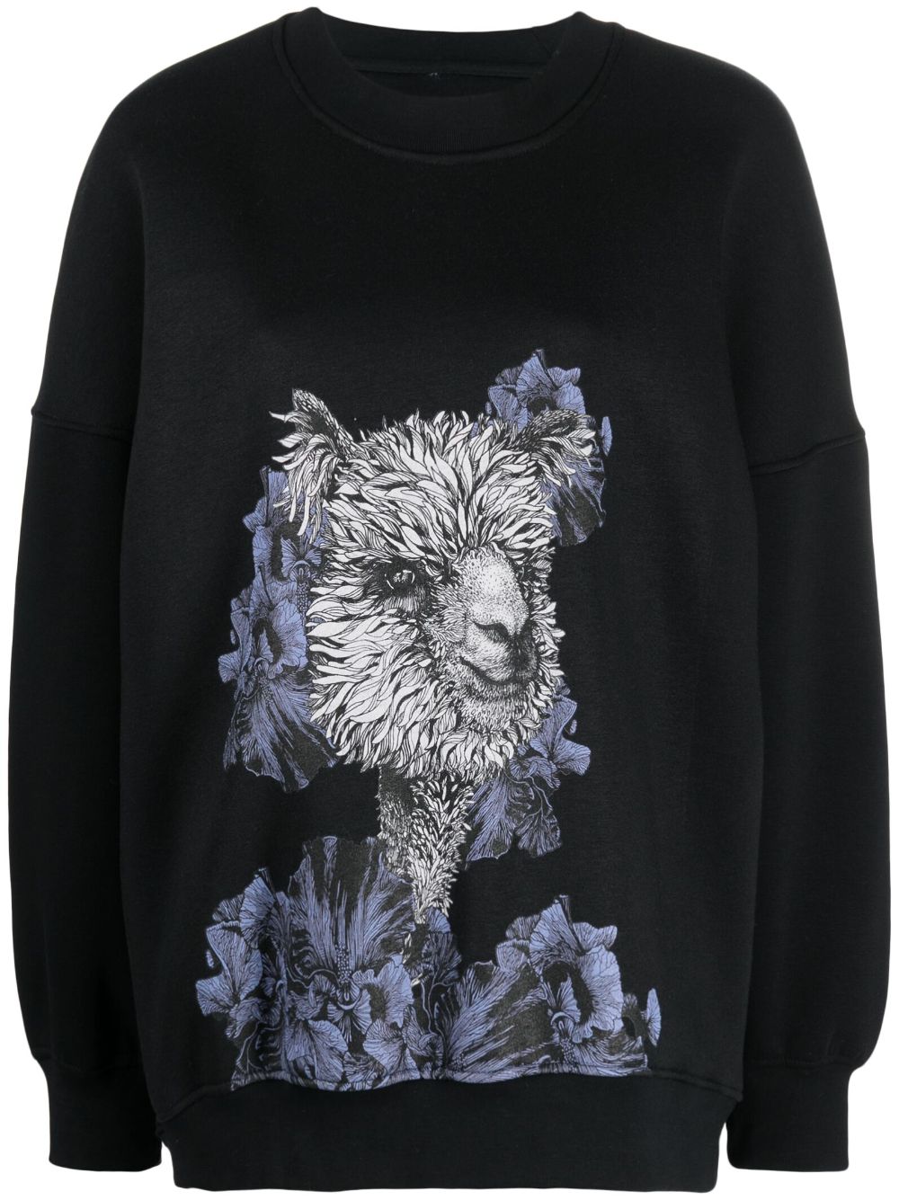 Ioana Ciolacu graphic-print jumper - Black von Ioana Ciolacu