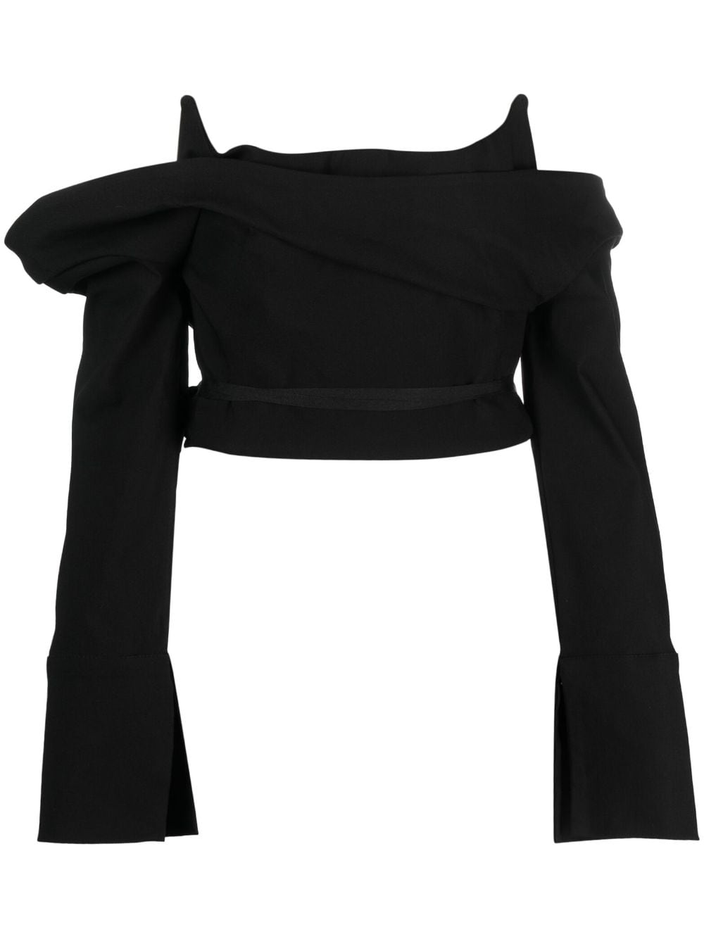 Ioana Ciolacu off-shoulder top - Black von Ioana Ciolacu