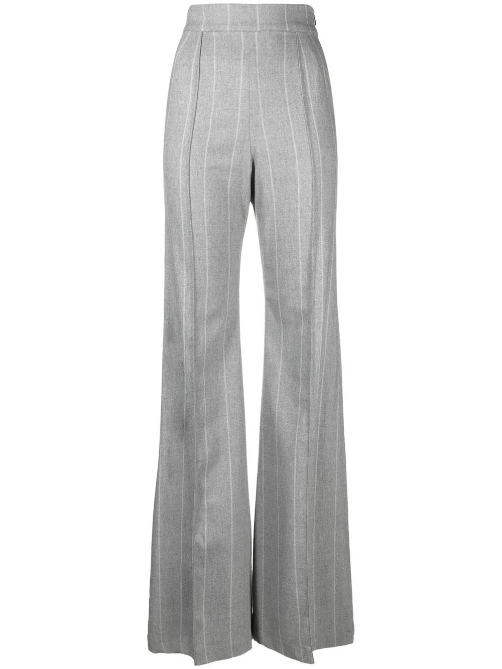 Ioana Ciolacu pinstripe-print wide-leg trousers - Grey von Ioana Ciolacu