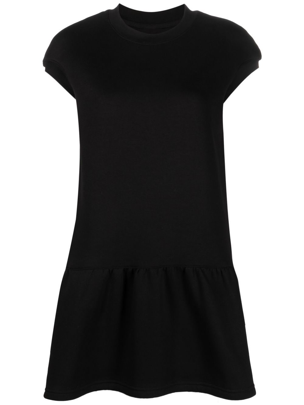 Ioana Ciolacu short-sleeve peplum mini dress - Black von Ioana Ciolacu