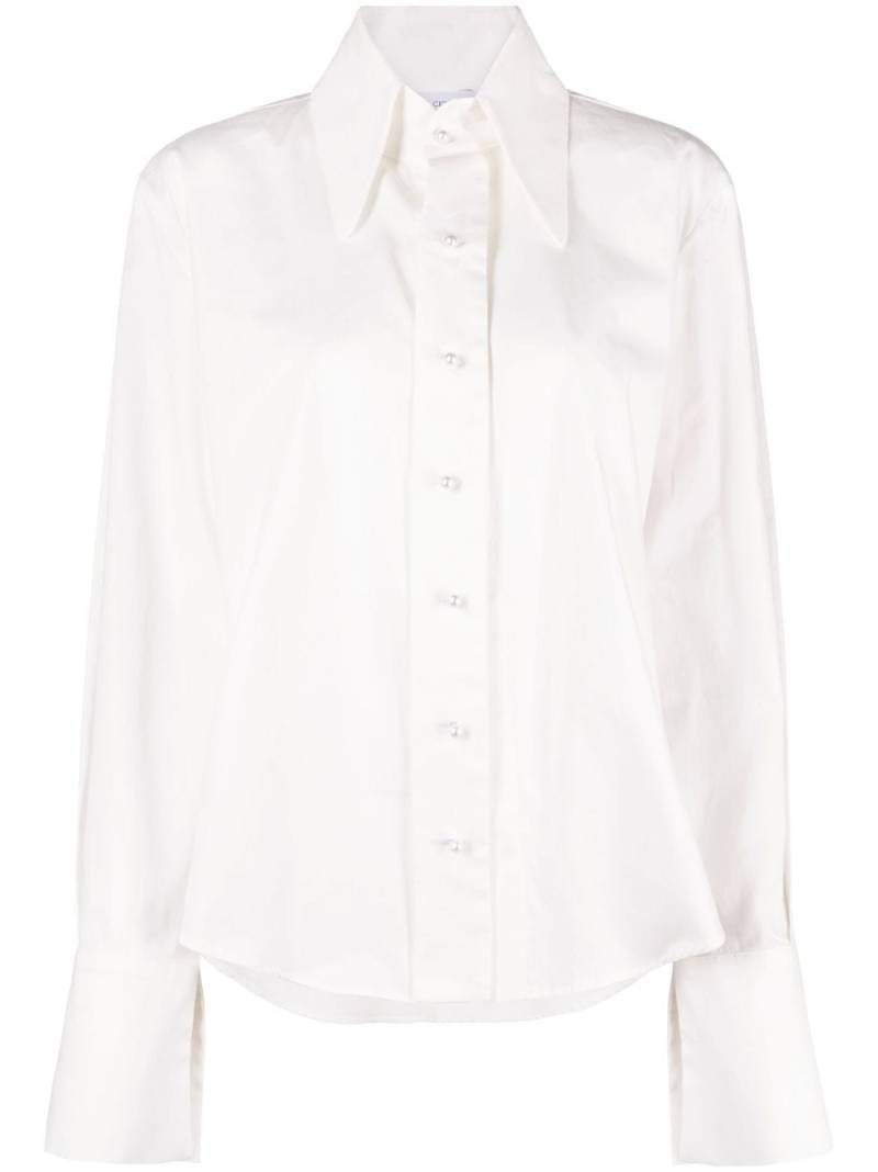 Ioana Ciolacu split-cuffs cotton shirt - White von Ioana Ciolacu