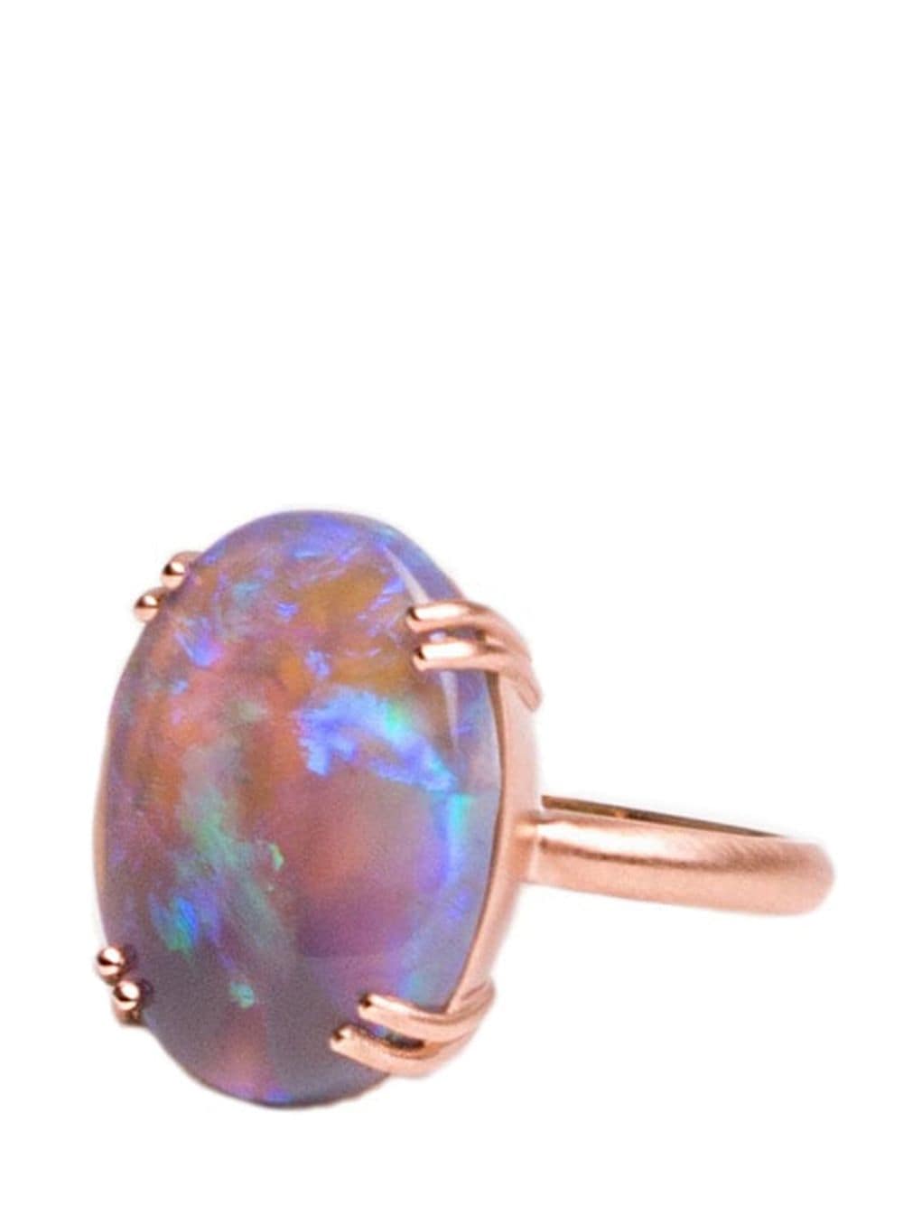 Irene Neuwirth 18kt rose gold Double Prong One-Of-A-Kind opal ring - Pink von Irene Neuwirth