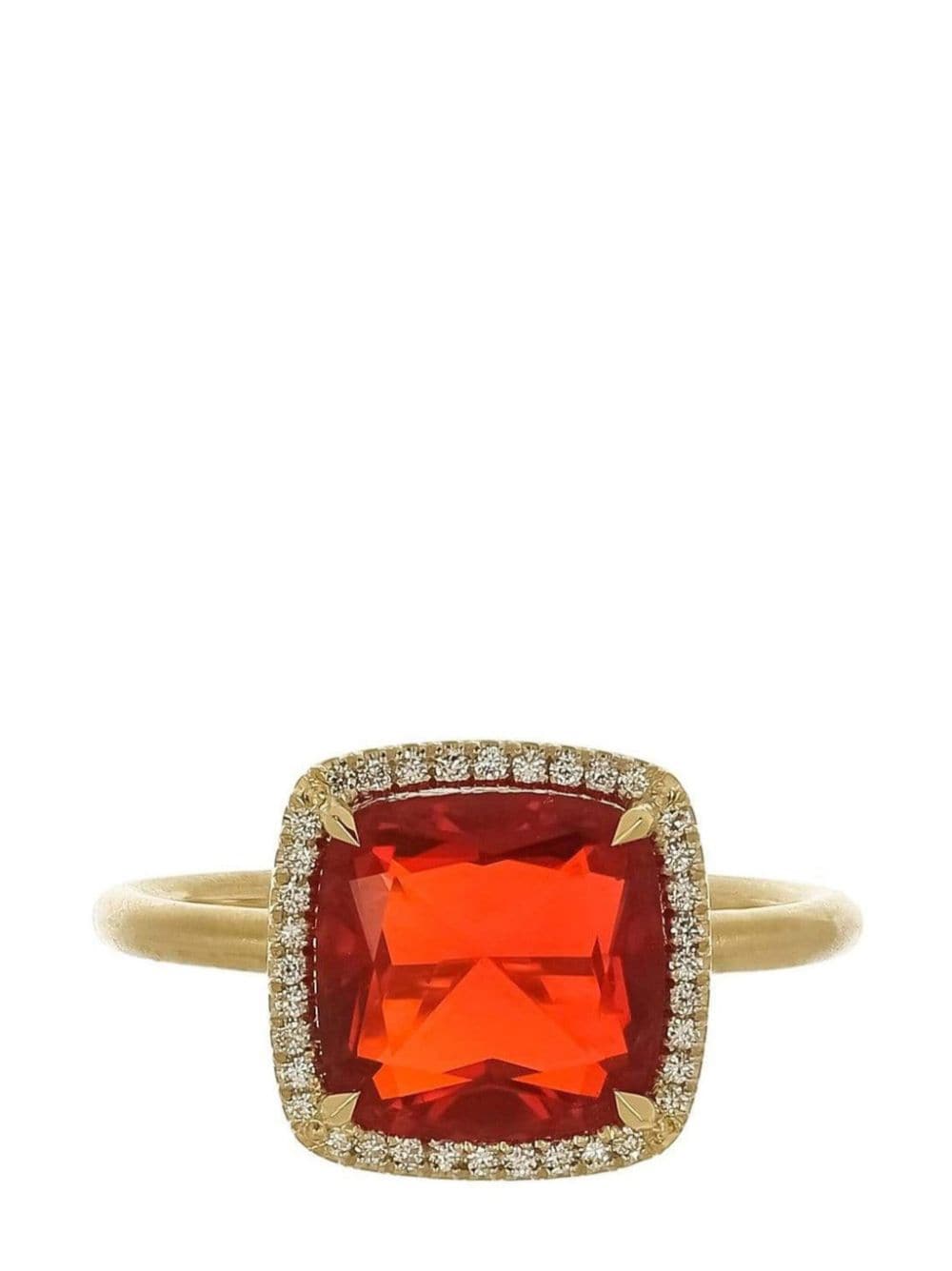 Irene Neuwirth 18kt yellow gold One Of A Kind fire opal and diamond ring von Irene Neuwirth