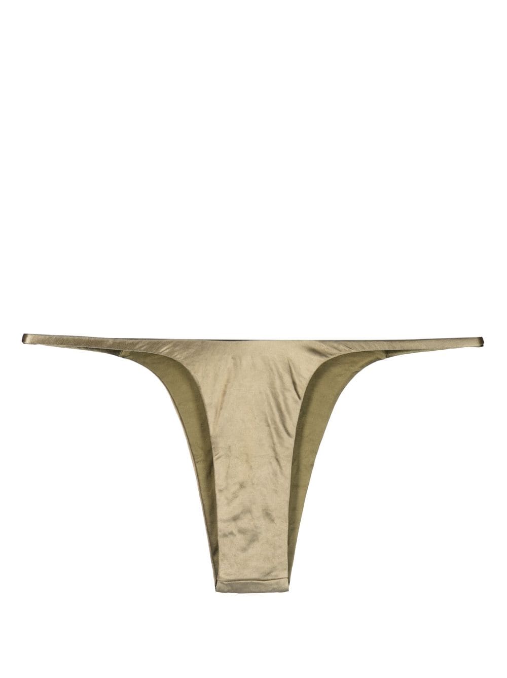 Isa Boulder Forward satin bikini bottom - Gold von Isa Boulder