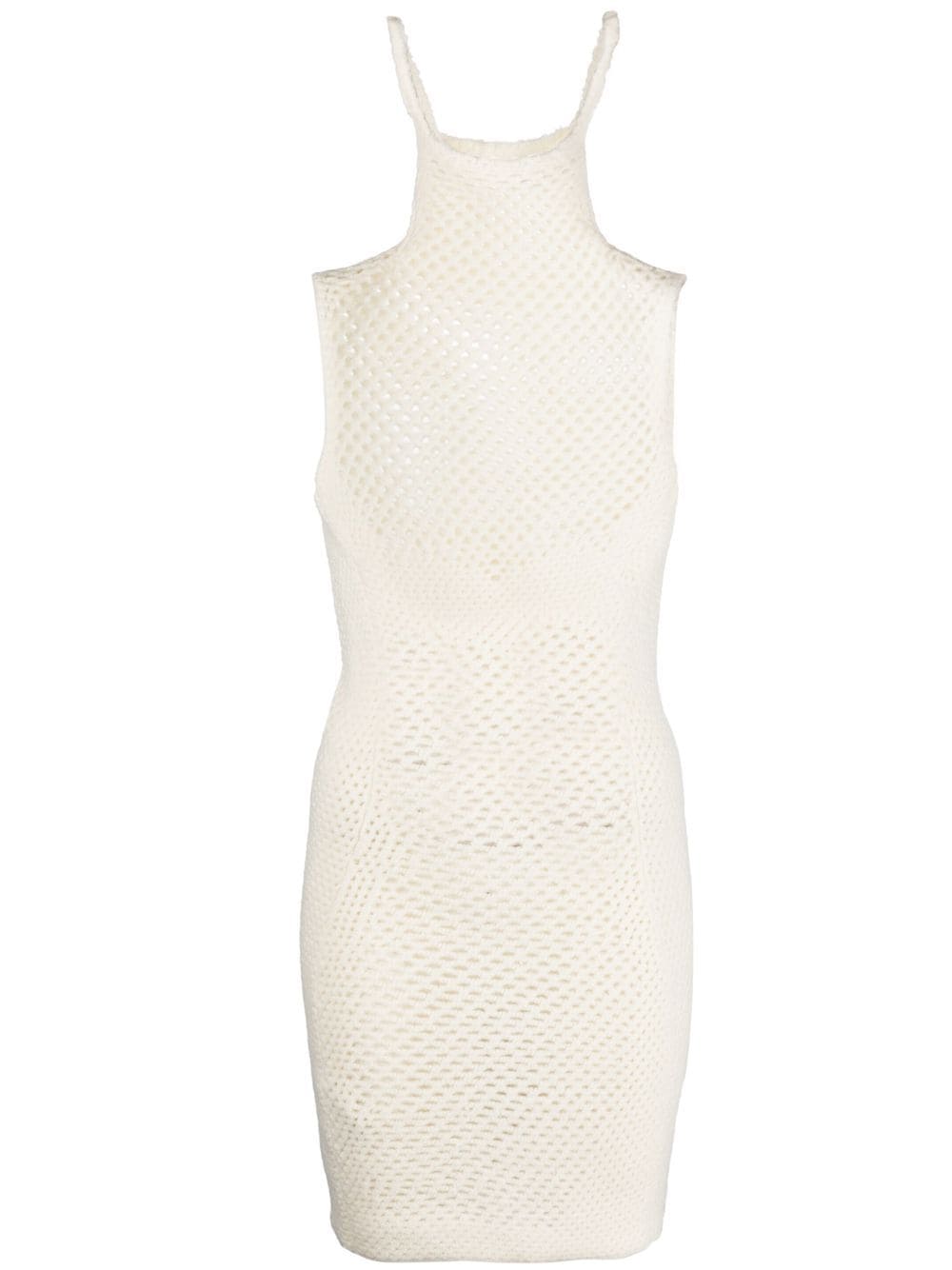 Isa Boulder Map crochet minidress - White von Isa Boulder