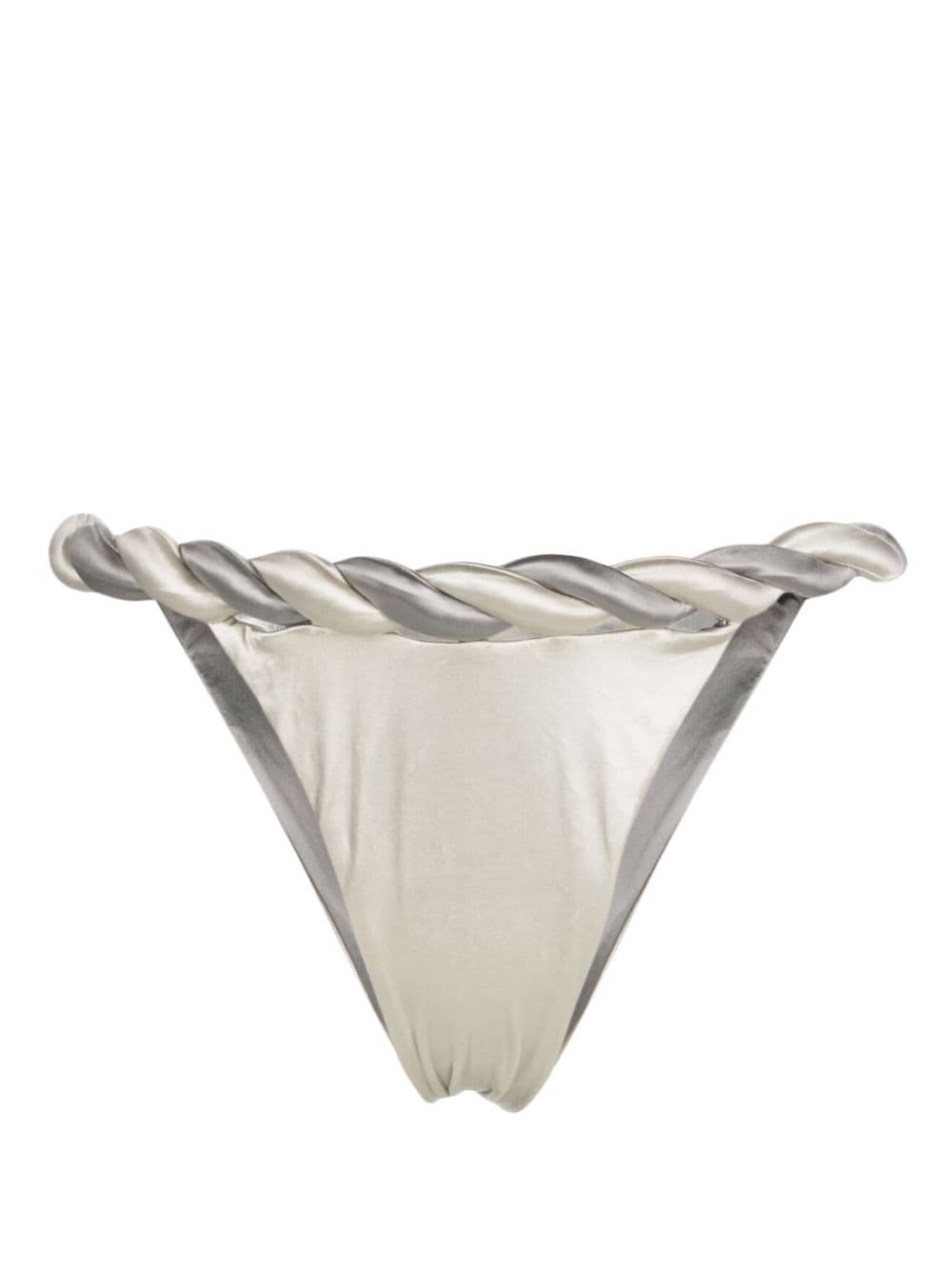 Isa Boulder twisted-waistband bikini bottoms - Silver von Isa Boulder