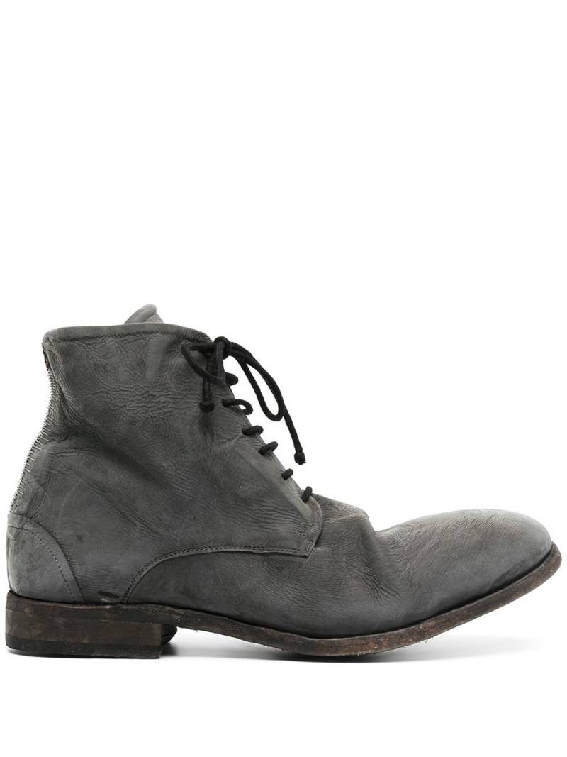 Isaac Sellam Experience chunky lace-up leather boots - Grey von Isaac Sellam Experience