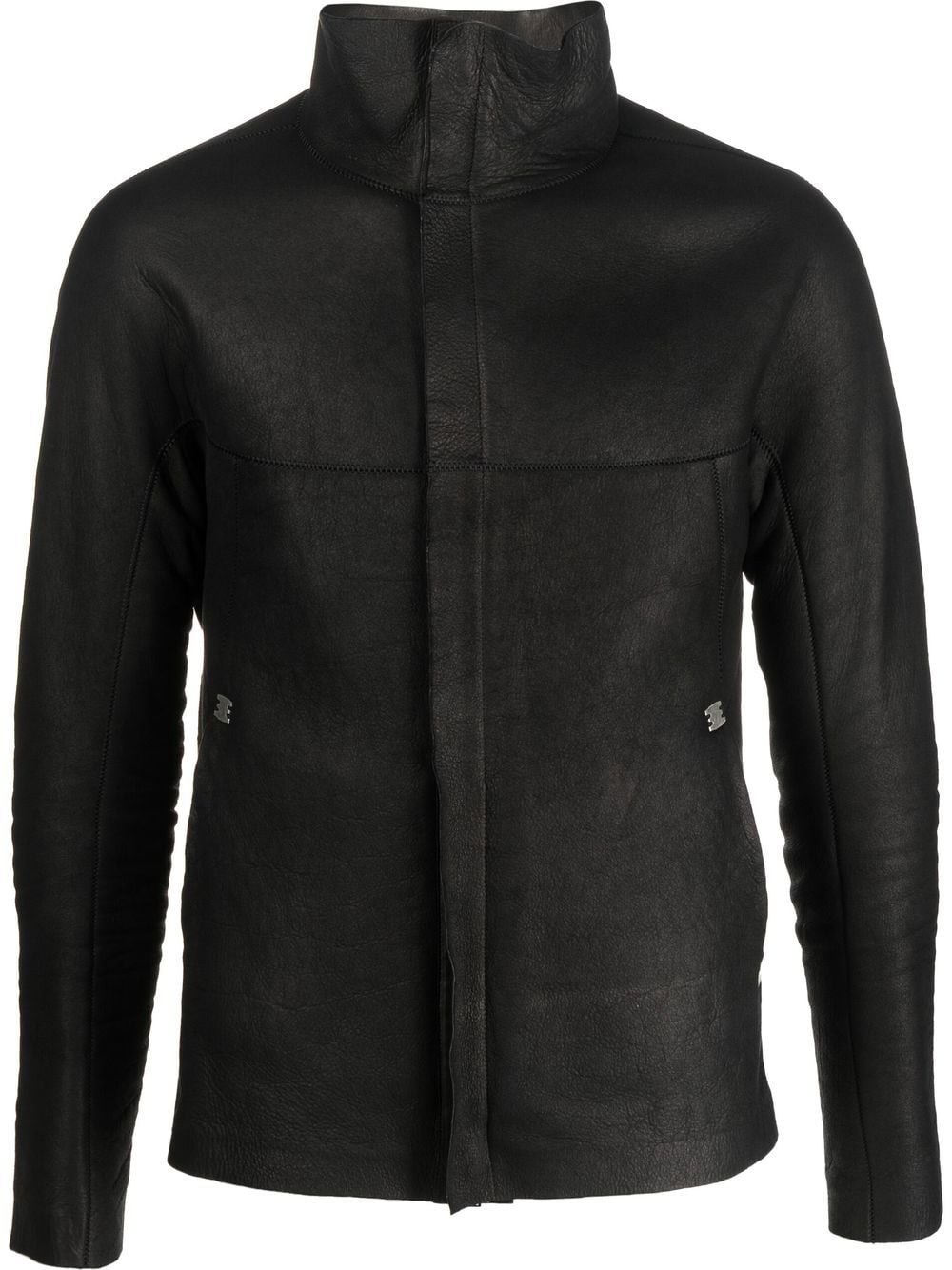 Isaac Sellam Experience crinkled zip-up leather jacket - Black von Isaac Sellam Experience