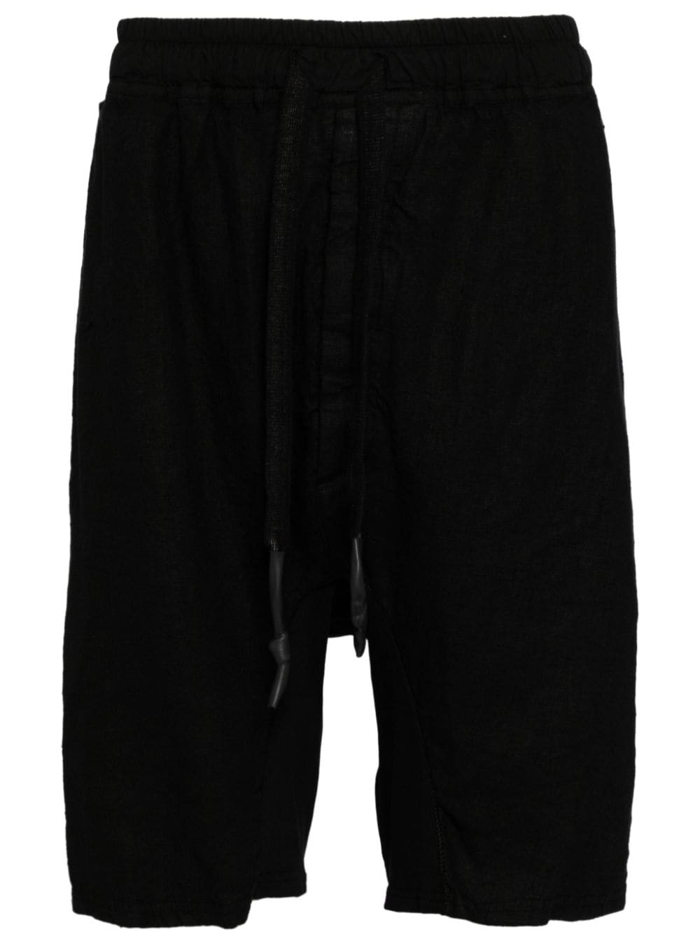 Isaac Sellam Experience drop-crotch cotton shorts - Black von Isaac Sellam Experience