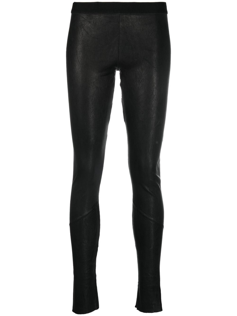 Isaac Sellam Experience low-rise leather leggings - Black von Isaac Sellam Experience