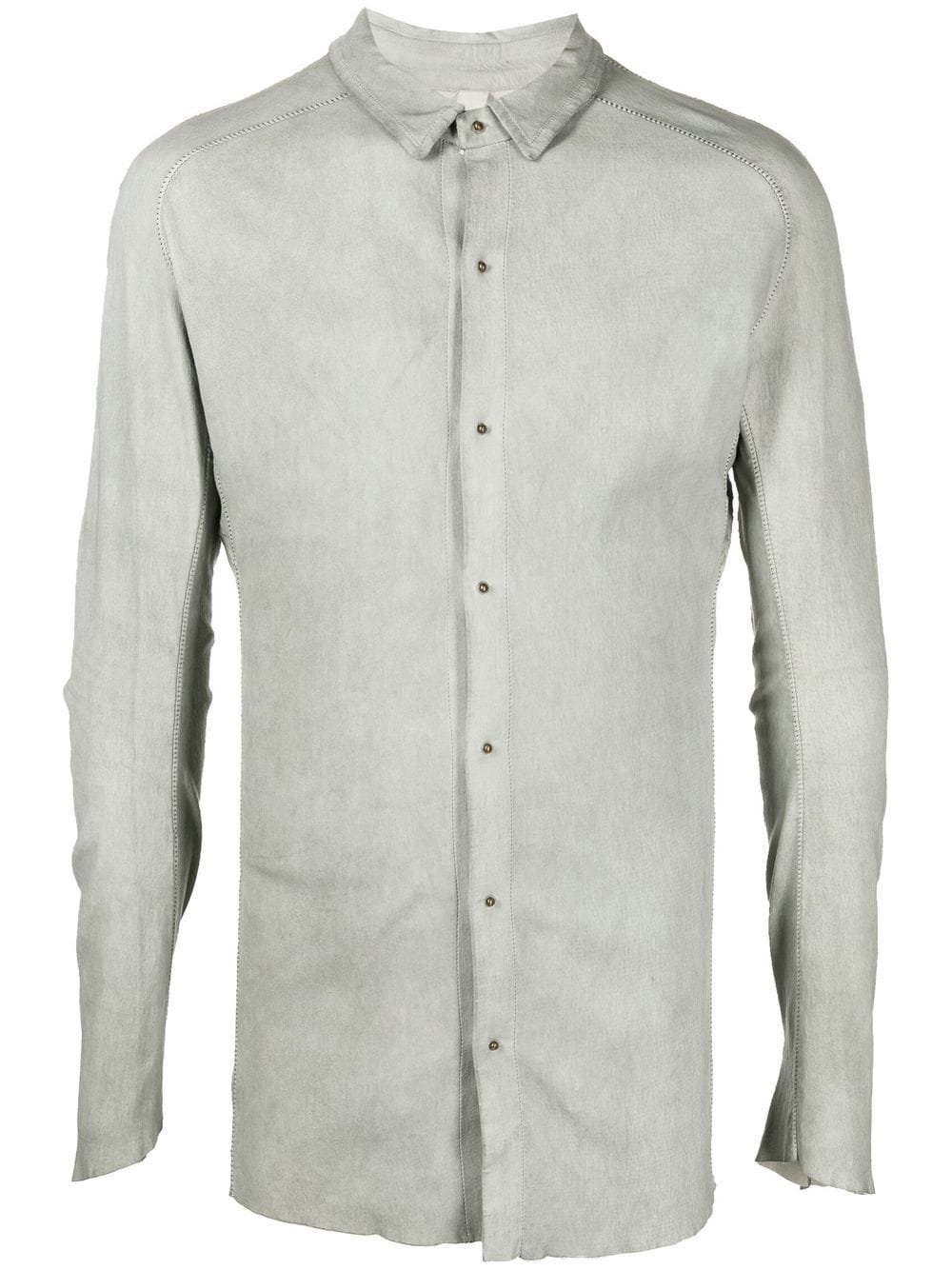 Isaac Sellam Experience suede long-sleeve shirt - Green von Isaac Sellam Experience