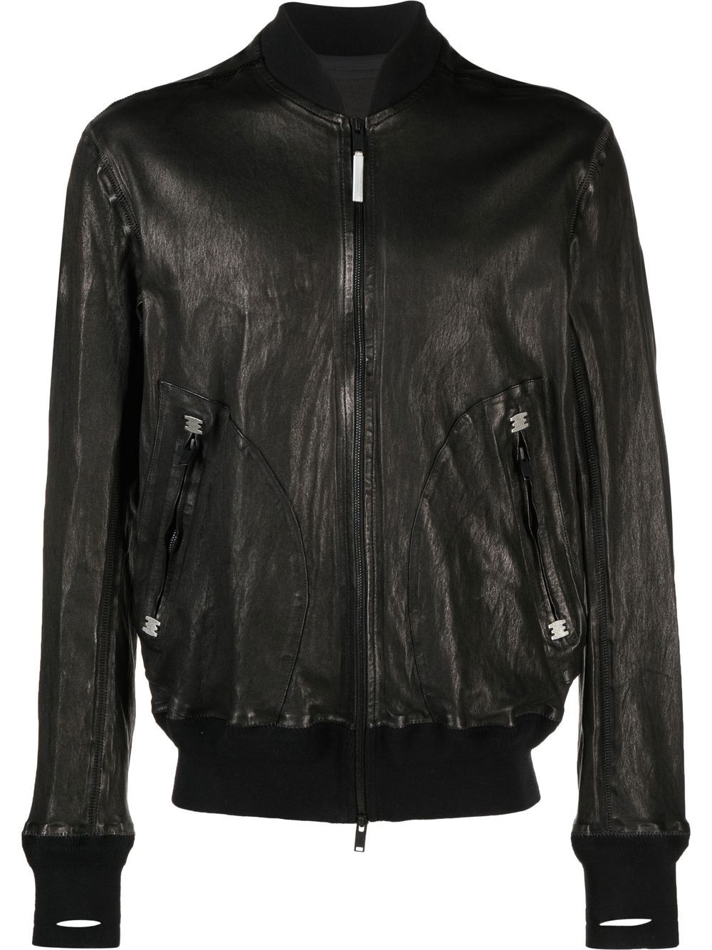 Isaac Sellam Experience zip-detail leather jacket - Black von Isaac Sellam Experience