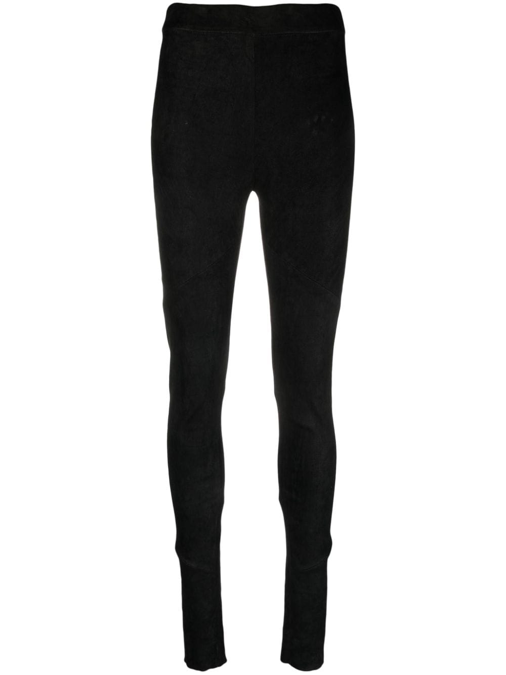 Isabel Benenato high-rise leather leggings - Black von Isabel Benenato