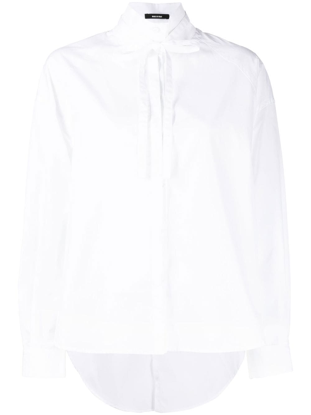 Isabel Benenato long-sleeve cotton shirt - White von Isabel Benenato
