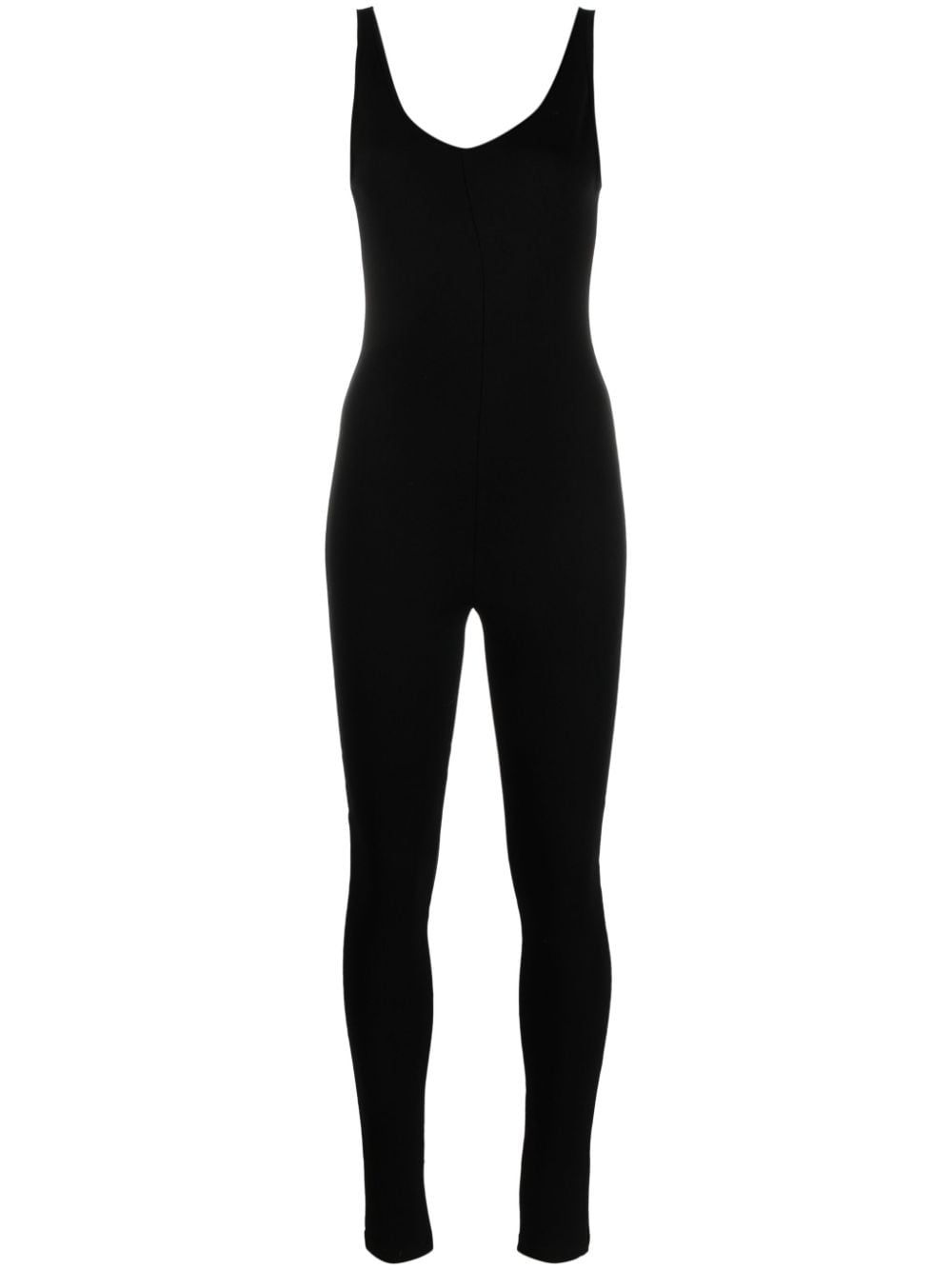 Isabel Benenato scoop-neck sleeveless jumpsuit - Black von Isabel Benenato