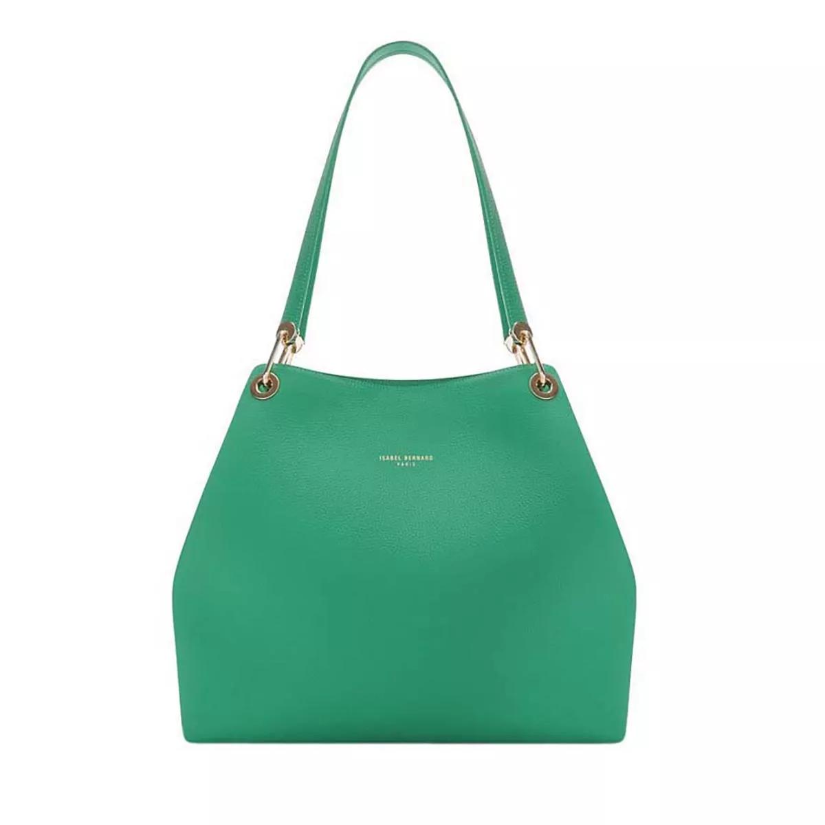 Isabel Bernard Umhängetasche - Femme Forte Annabelle green calfskin leather shoul - Gr. unisize - in Grün - für Damen von Isabel Bernard