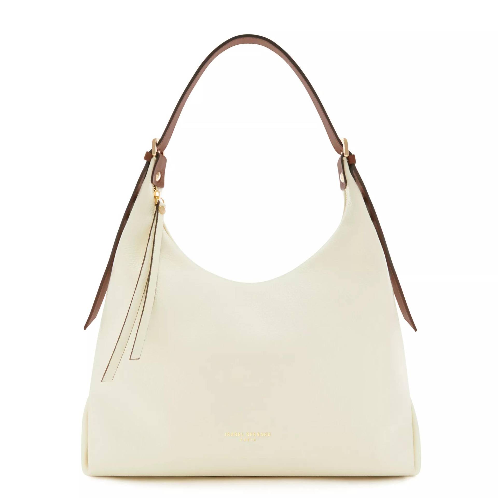 Isabel Bernard Umhängetasche - Isabel Bernard Honoré Muriel Crème Kalbsleder Schu - Gr. unisize - in Beige - für Damen von Isabel Bernard