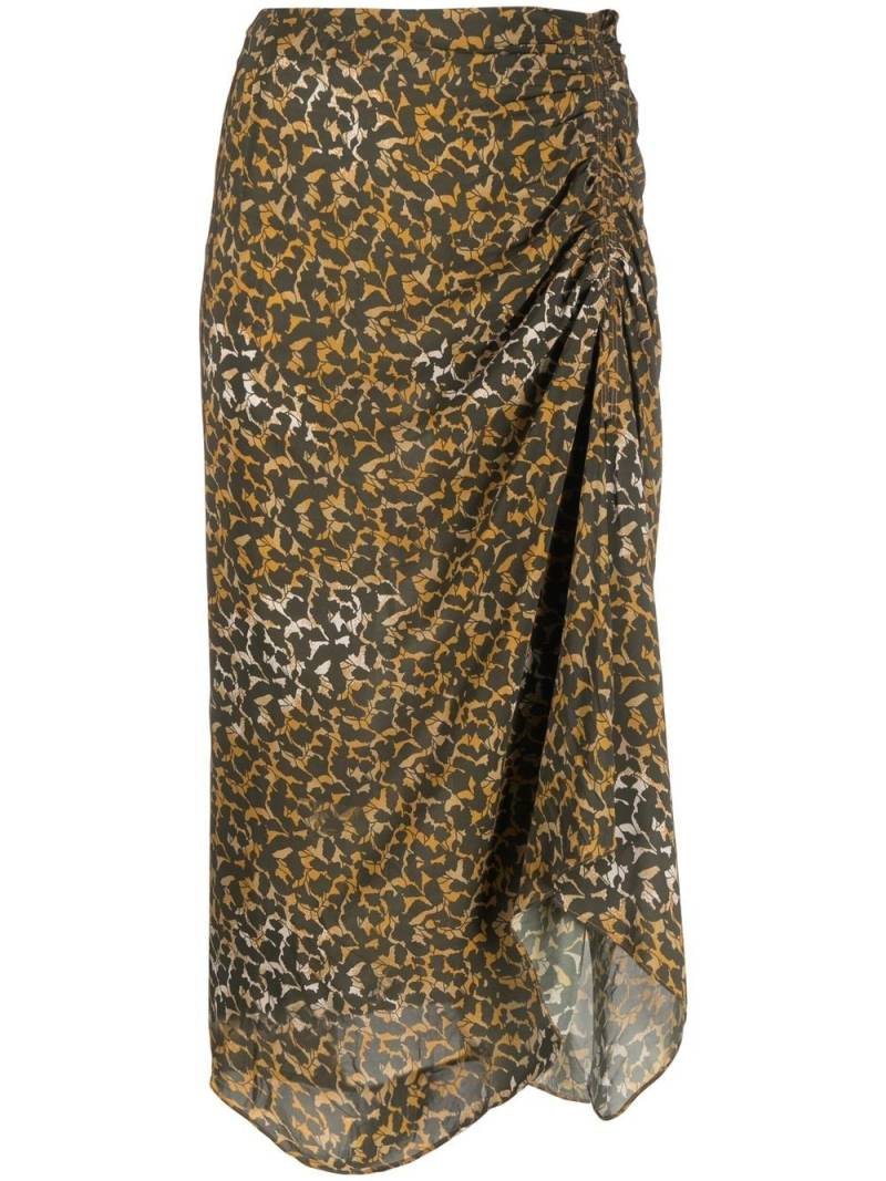 MARANT ÉTOILE Azaria floral-print draped skirt - Green von MARANT ÉTOILE