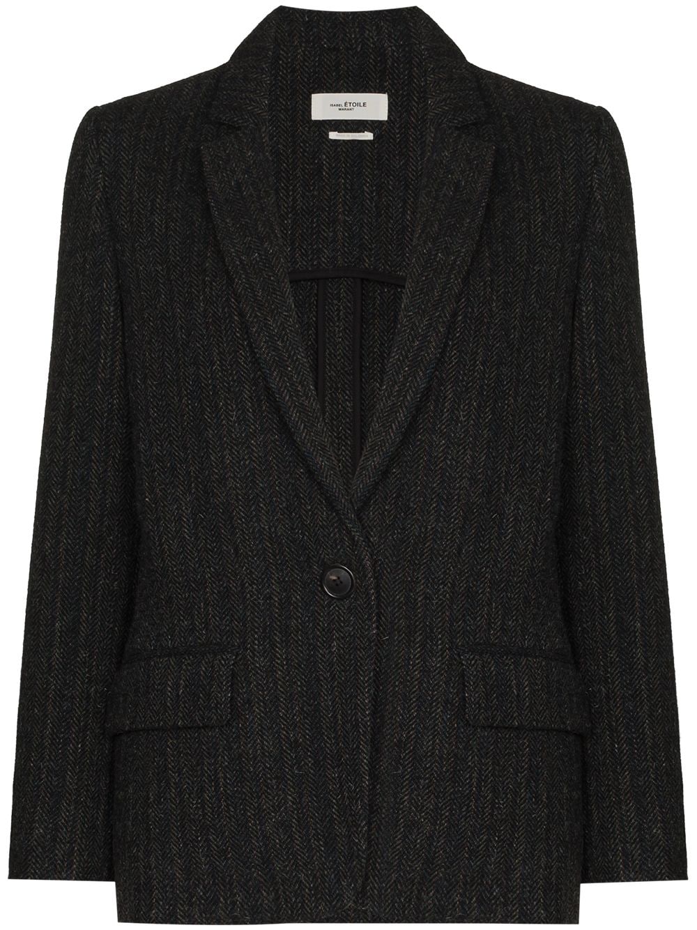 MARANT ÉTOILE Charly tweed single-breasted blazer - Black von MARANT ÉTOILE