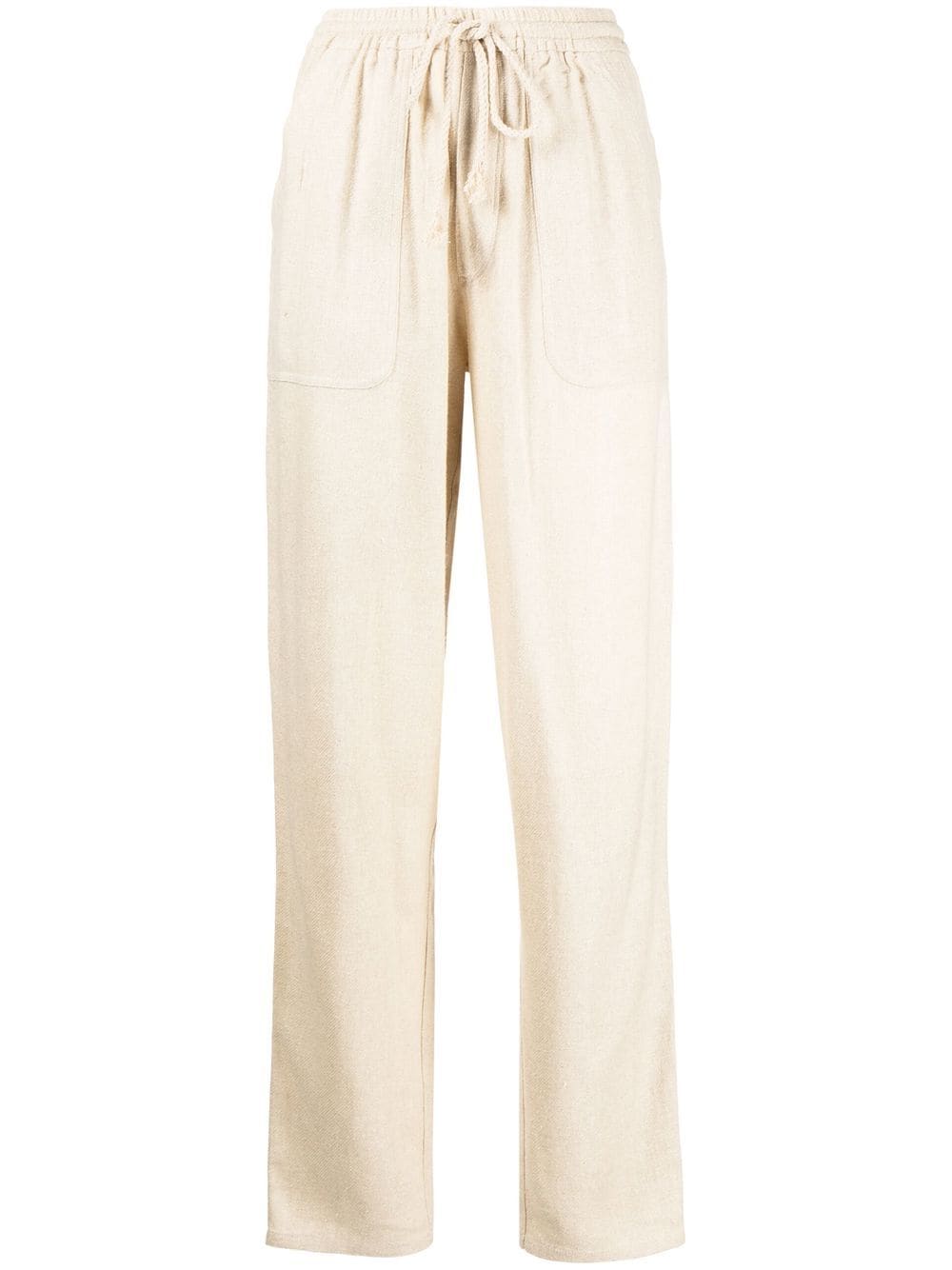 MARANT ÉTOILE Viamao wide-leg silk trousers - Neutrals von MARANT ÉTOILE
