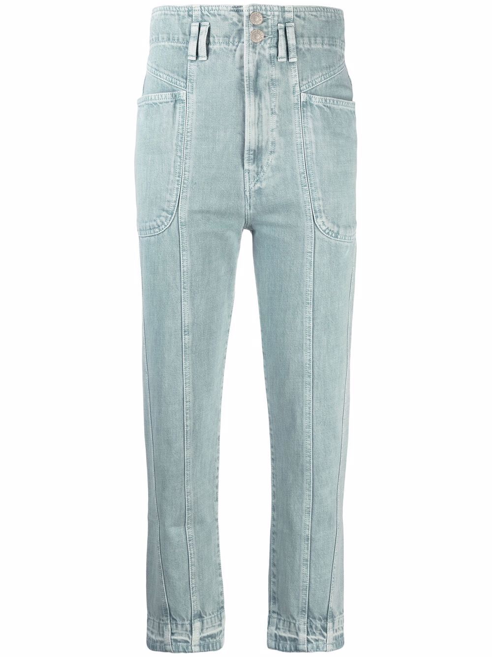 MARANT ÉTOILE high-rise straight-leg jeans - Blue von MARANT ÉTOILE