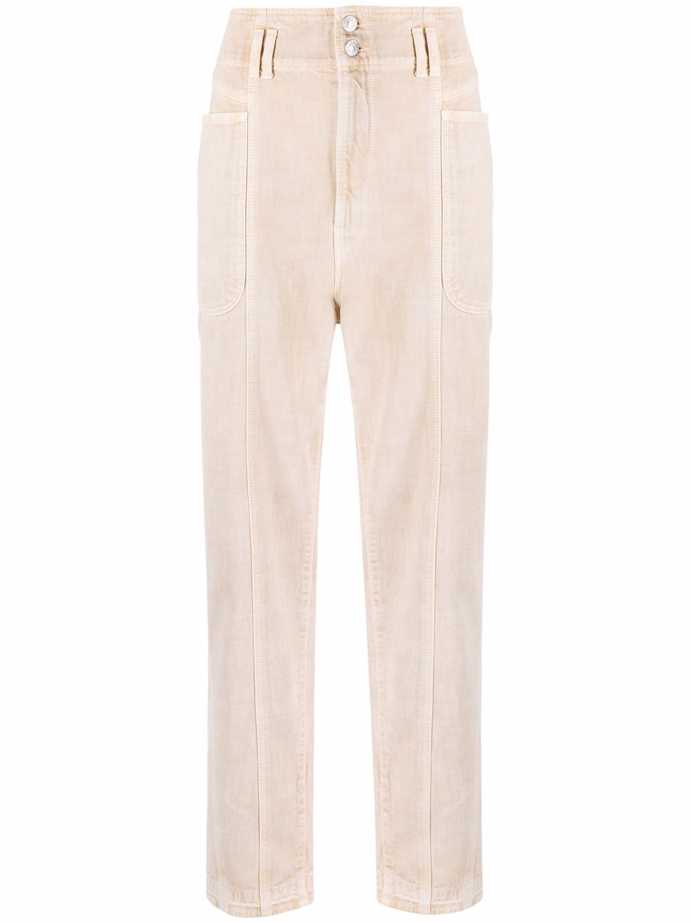 MARANT ÉTOILE high-rise straight-leg jeans - Neutrals von MARANT ÉTOILE