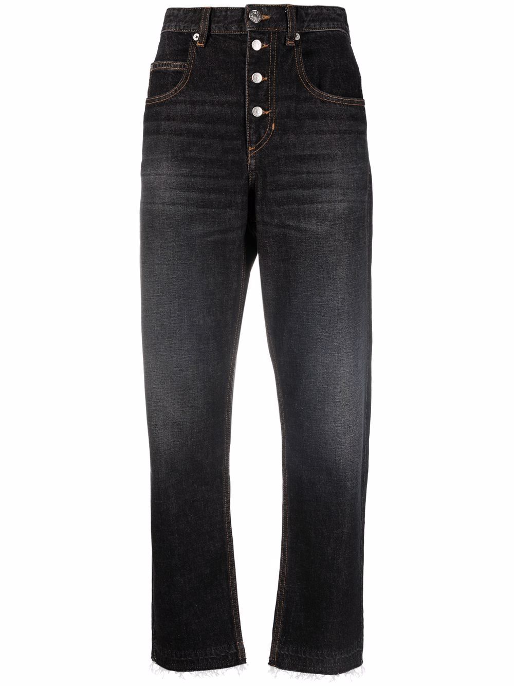 MARANT ÉTOILE high-rise tapered jeans - Black von MARANT ÉTOILE