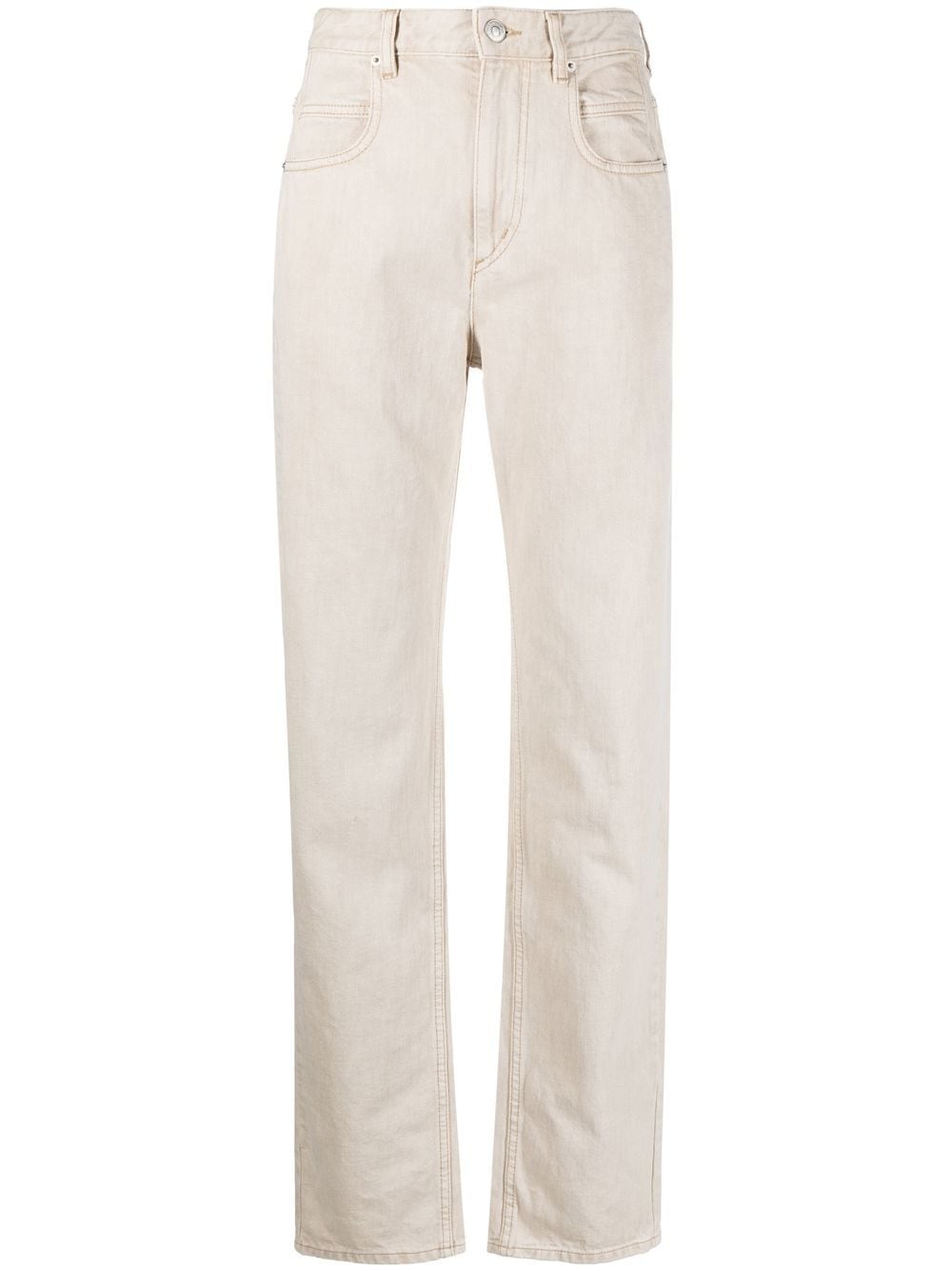 MARANT ÉTOILE high-waist straight-leg jeans - Neutrals von MARANT ÉTOILE