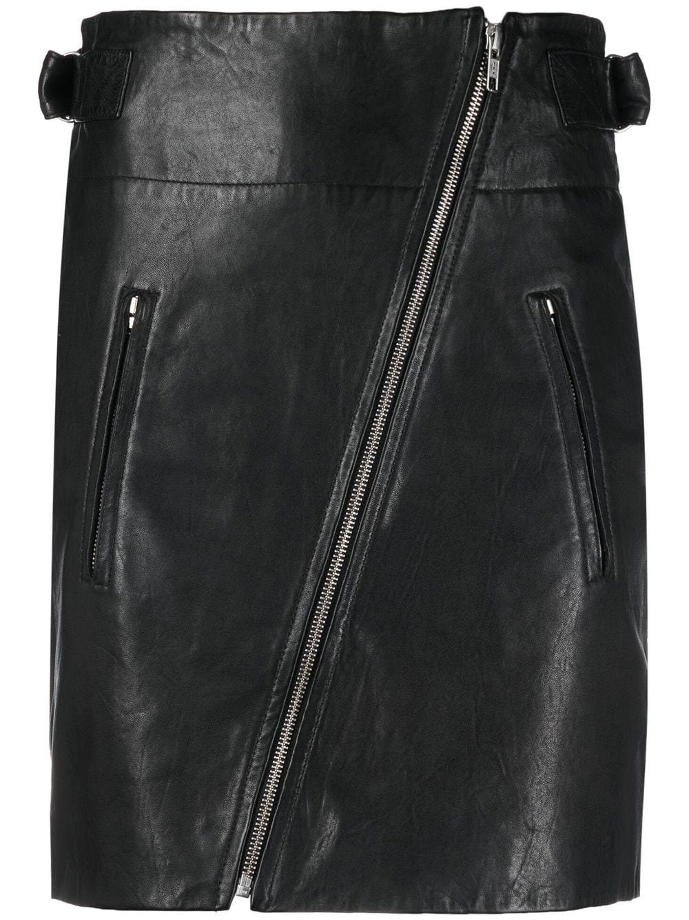 MARANT ÉTOILE high-waisted leather skirt - Black von MARANT ÉTOILE