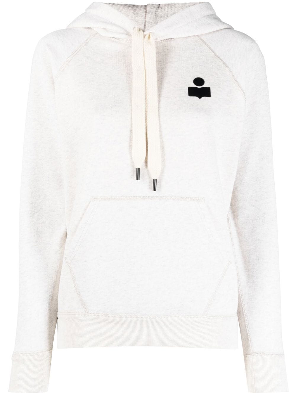 MARANT ÉTOILE logo print hoodie - Neutrals von MARANT ÉTOILE