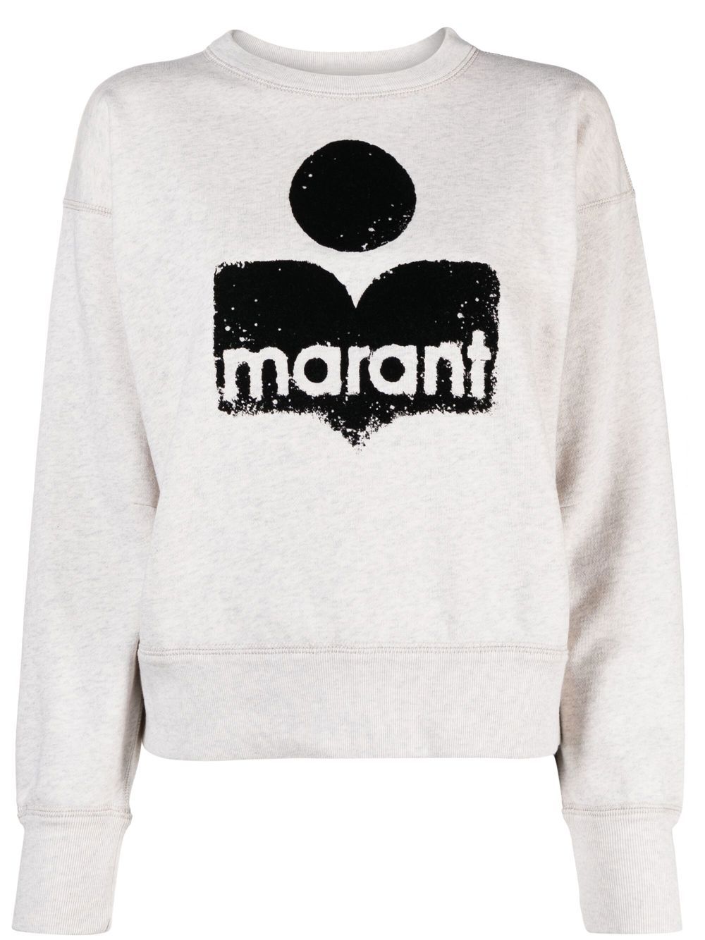 MARANT ÉTOILE logo-print sweatshirt - Neutrals von MARANT ÉTOILE