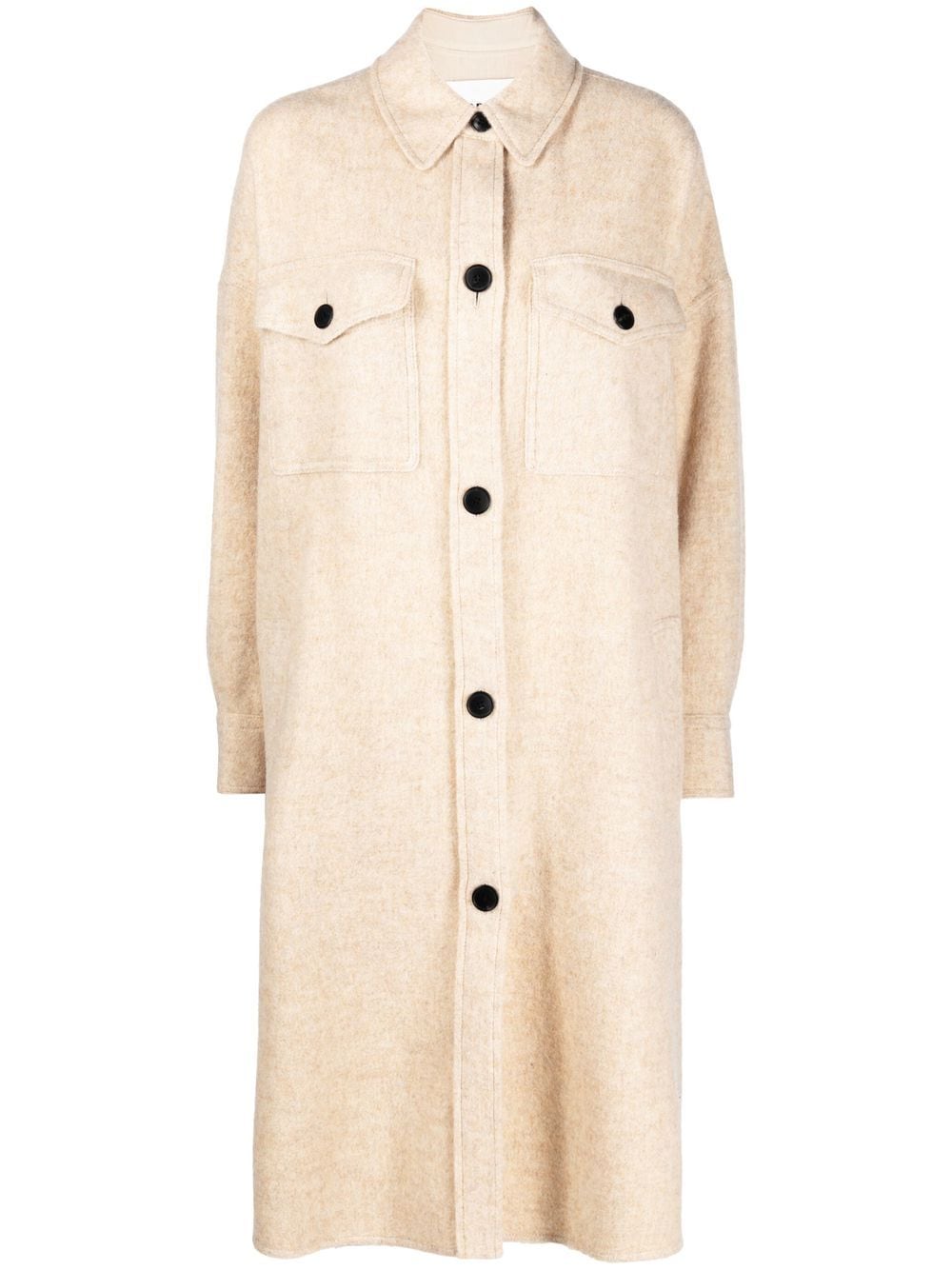 MARANT ÉTOILE long-length shirt coat - Neutrals von MARANT ÉTOILE