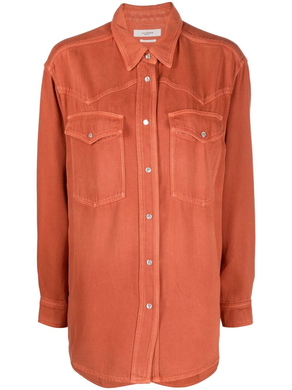 MARANT ÉTOILE lyocell denim shirt - Orange von MARANT ÉTOILE
