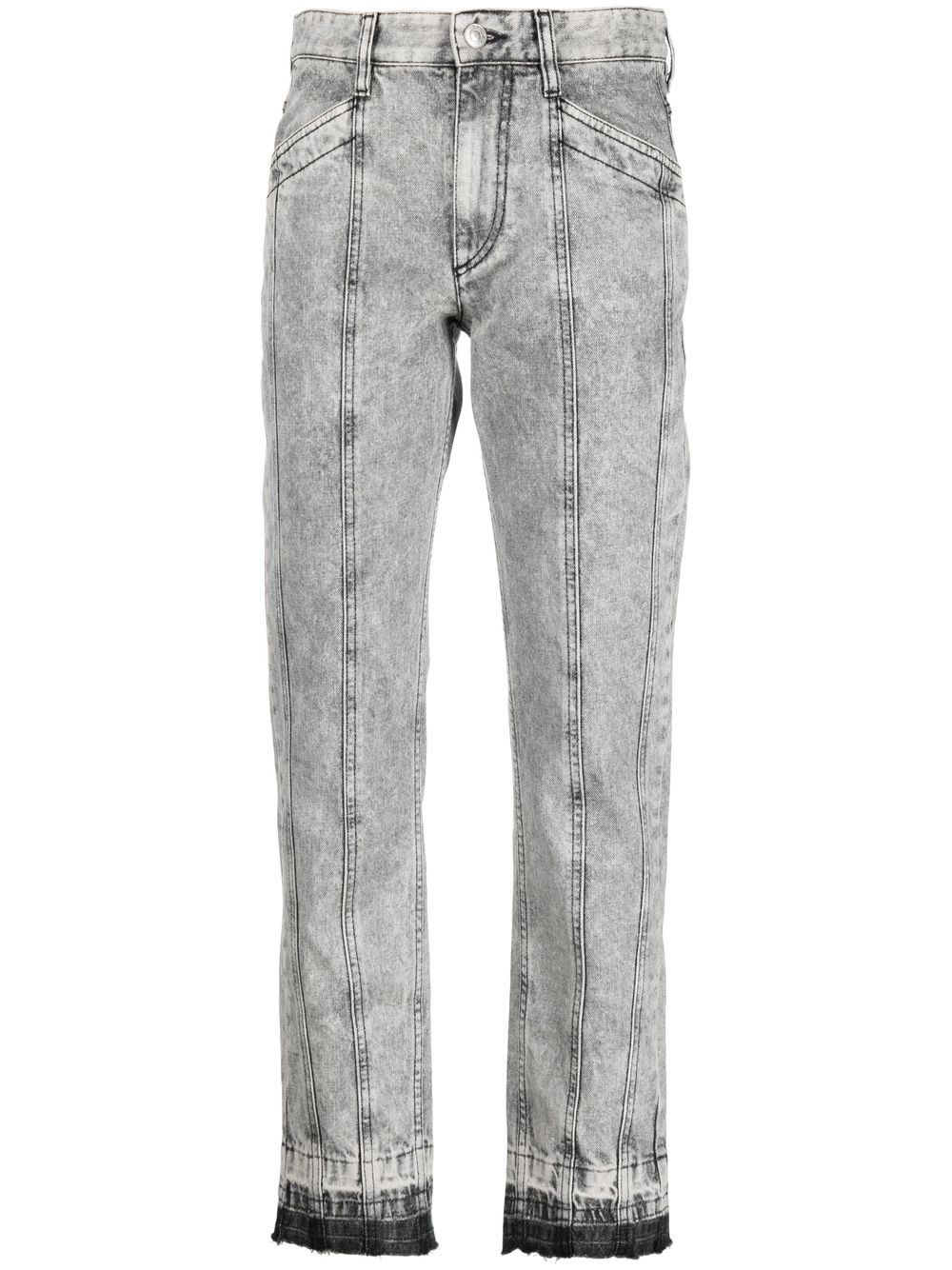 MARANT ÉTOILE panelled cropped jeans - Grey von MARANT ÉTOILE