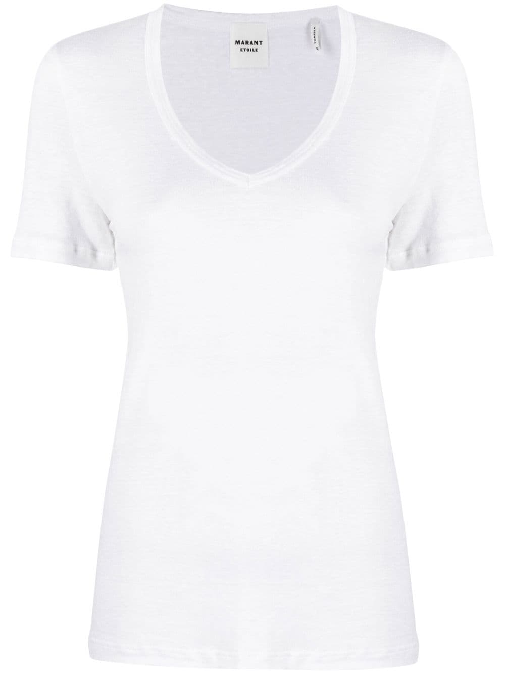 MARANT ÉTOILE scoop-neck short-sleeve T-shirt - White von MARANT ÉTOILE