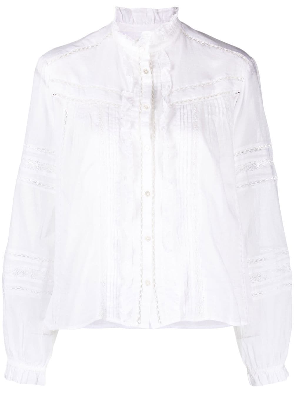 MARANT ÉTOILE semi-sheer shirt - White von MARANT ÉTOILE